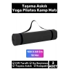 Özel Çift Taraflı Kaymaz Silinebilir Yoga Meditasyon Fitness Kamp Minderi 10 Mm Askılı Mat 2li Set