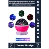 Premium Gece Lambası Tavana Işık Yansıtan Dönen Yıldız Ay Çocuk Genç Odası Lamba Işık Küresi