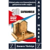Premium Görsel Zeka El Becerisi Geliştirici Boyanabilir Puzzle Oyun Dekoratif Demonte Ahşap 3D Maket