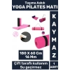 Özel Üretim Kompakt Taşıma Askılı Çift Taraflı Su Geçirmez Kamp Uyku Minder Yoga Pilates Matı 16 Mm