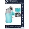 Premium Sağlıklı PP Malzeme +2 Yaş Taşıma İpli Tuvalet Eğitim Çocuk Lazımlık Sızdırmaz Pisuvar