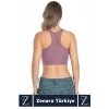 Yüksek Kalite Göğüs Toparlayıcı Sarkma Önleyen Spor Gündelik Kullanım Tül Detaylı Şık Crop Büstiyer