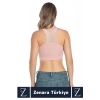 Yüksek Kalite Göğüs Toparlayıcı Sarkma Önleyen Spor Gündelik Kullanım Tül Detaylı Şık Crop Büstiyer