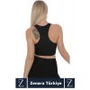 Yüksek Kaliteli Sarkma Önleyen Göğüs Toparlayıcı Spor Gündelik Kullanım Fermuarlı Şık Crop Büstiyer