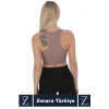 Yüksek Kaliteli Sarkma Önleyen Göğüs Toparlayıcı Spor Gündelik Kullanım Fermuarlı Şık Crop Büstiyer
