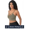 Luxery Göğüs Toparlayan Sarkma Önleyen Spor Gündelik Kullanım Ön Çapraz Askılı Micro Crop Büstiyer