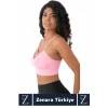 Luxery Göğüs Toparlayan Sarkma Önleyen Spor Gündelik Kullanım Ön Çapraz Askılı Micro Crop Büstiyer