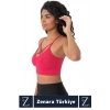 Luxery Göğüs Toparlayan Sarkma Önleyen Spor Gündelik Kullanım Ön Çapraz Askılı Micro Crop Büstiyer