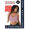 Luxery Göğüs Toparlayan Sarkma Önleyen Spor Gündelik Kullanım Ön Çapraz Askılı Micro Crop Büstiyer