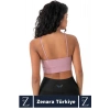 Luxery Göğüs Toparlayan Sarkma Önleyen Spor Gündelik Kullanım Ön Çapraz Askılı Micro Crop Büstiyer