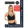Luxery Göğüs Toparlayan Sarkma Önleyen Spor Gündelik Kullanım Ön Çapraz Askılı Micro Crop Büstiyer