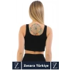Yüksek Kaliteli Göğüs Toparlayan Sarkma Önleyen Gündelik Spor Kullanım Kalın Askılı Crop Büstiyer