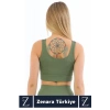 Yüksek Kaliteli Göğüs Toparlayan Sarkma Önleyen Gündelik Spor Kullanım Kalın Askılı Crop Büstiyer