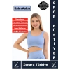 Yüksek Kaliteli Göğüs Toparlayan Sarkma Önleyen Gündelik Spor Kullanım Kalın Askılı Crop Büstiyer