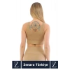 Yüksek Kaliteli Göğüs Toparlayan Sarkma Önleyen Gündelik Spor Kullanım Kalın Askılı Crop Büstiyer