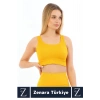 Yüksek Kaliteli Göğüs Toparlayan Sarkma Önleyen Gündelik Spor Kullanım Kalın Askılı Crop Büstiyer