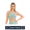 Yüksek Kaliteli Göğüs Toparlayan Sarkma Önleyen Gündelik Spor Kullanım Kalın Askılı Crop Büstiyer