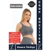 Yüksek Kaliteli Göğüs Toparlayan Sarkma Önleyen Gündelik Spor Kullanım Kalın Askılı Crop Büstiyer