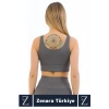Yüksek Kaliteli Göğüs Toparlayan Sarkma Önleyen Gündelik Spor Kullanım Kalın Askılı Crop Büstiyer