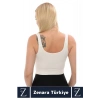 Yüksek Kaliteli Göğüs Toparlayan Sarkma Önleyen Gündelik Spor Kullanım Kalın Askılı Crop Büstiyer