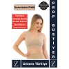Özel Model Göğüs Toparlayan Sarkma Önleyen Gündelik Spor Kullanım Kalın Askılı Fitilli Crop Büstiyer