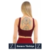 Özel Model Göğüs Toparlayan Sarkma Önleyen Gündelik Spor Kullanım Kalın Askılı Fitilli Crop Büstiyer