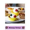 Premium Yüksek Isıya Dayanıklı Esnek Yapışmaz Tekrar Kullanılabilir Silikon Kek Muffin Kalıbı 12li