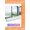 Premium İz Bırakmaz İç Göstermez Gizlilik Ofis Salon Banyo UV Koruyucu Buzlu Cam Film 2Metre X 60 Cm