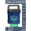 Premium Kompakt Yüksek Ses Güçlü Bass Fenerli Kamp Piknik USB/Solar Enerjili Bluetooth Hoparlör