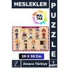 Premium Eğlenceli Eğitici Görsel Algı Problem Çözme Becerisi Çocuk Bul Tak PUZZLE MESLEKLER