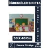Eğlenceli Eğitici Görsel Algı Motor Beceri Geliştiren Çocuk Boyamalı PUZZLE 80 Pr ÖĞRENCİLER SINIFTA