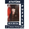 Premium Eğlenceli Eğitici Görsel Algı Motor Becerisi Geliştiren Çocuk PUZZLE 42 Parça ATATÜRK