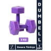Premium Yüksek Kalite Sert Plastik Egzersiz Pilates Isınma Ev Hafif Ağırlık Antrenman 2X3 Kg Dambıl