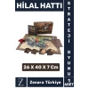 Trigromi Baskılı Eskitme Görünümü Osmanlı Selçuklu Cumhuriyet Türk Tarihi Strateji Oyunu HİLAL HATTI
