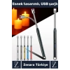 Kompakt Rüzgara Yağmura Dayanıklı Outdoor Kamp Piknik USB Şarjlı Esnek Bükülebilir Ocak Çakmağı