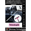 Kompakt Araç İç Dış Temizlik Yan Ayna Dikiz Aynası Silecek 90 Cm Uzayabilen TELESKOPİK CAM SİLECEĞİ