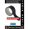 Ultra Güçlü Su Neme Dayanıklı Çok Amaçlı Montaj Onarım İzolasyon Tamir Bantı Siyah 48 Mmx10 Mt 2 Adt