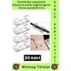 Kendinden Yapışkanlı Telefon Şarj Kablosu Dağınıklık Önleyen Pratik Kablo Sabitleyici Klips 20 Adet
