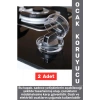 Gazlı Elektrikli Ocak Uyumlu Montajsızz Çocuk Bebek Güvenlik Ocak Düğmesi Koruyucu Kapak 2 Adet