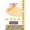 Dayanıklı Ergonomik Hamur Makarna Kurabiye Değiştirilebilir 4 Başlıklı Şekillendirici Hamur Kesici