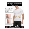 Özel Dik Duruş Jinekomasti Bel Göğüs Göbek Toparlayıcı Sıkılaştırıcı Etki Yuvarlak Yaka Erkek Korse