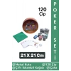 Luxery Blackjack Texas Holdem Casino 120 Poker Çipi Çift İskambil Kağıdı Metal Kutu Poker Oyunu Seti