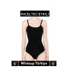 Özel Lazer Kesim İz Göstermez Toparlayıcı Askılı Çıtçıtlı Push UP Slip Body Zıbın Korse