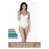 Özel Lazer Kesim İz Göstermez Toparlayıcı Askılı Çıtçıtlı Push UP Slip Body Zıbın Korse