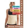 Özel Üretim Vücut Şekillendiren Toparlayan İncelten Ağrı Azaltan Ter Emici Kadın Askılı LATEX KORSE