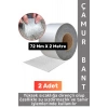Ultra Güçlü Su Geçirmez Isıya Dayanıklı Alüminyum İzolasyon Tamirat 72 Mm X 2 Metre Çamur Bant 2 Adt
