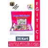Eğitici Çocuk Görsel Algı Beceri Geliştirici Silinebilir Kalemli 35 Kart Parça Bütün İlişkisi +7 Yaş