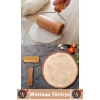 Ergonomik Kolay Tutuş Pizza Kurabiye Hamur Şekillendirici Hijyenik Doğal Ahşap Hamur Açma Rulosu