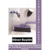 Ergonomik Zemin Derz Köşe Mutfak Banyo Zor Nokta Toz Kir Döner Başlıklı Cımbızlı Temizlik Fırçası