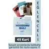 Eğlenceli Genç Yetişkin Arkadaş Yılbaşı Sosyalleşme Moodunu Bul Mini-Klasik Oyun Kartları 45 Kart